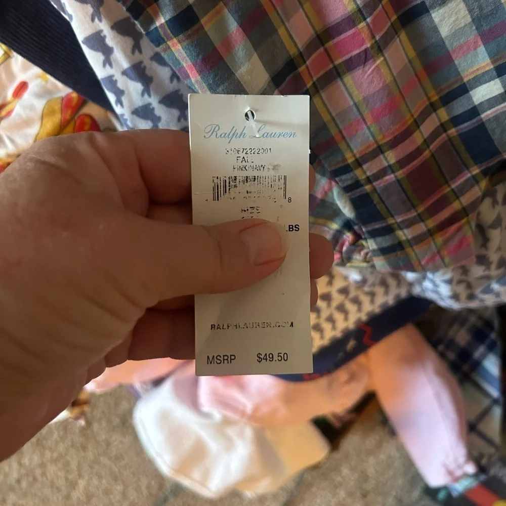 Ralph Lauren Pink and Blue Plaid Kids Dress